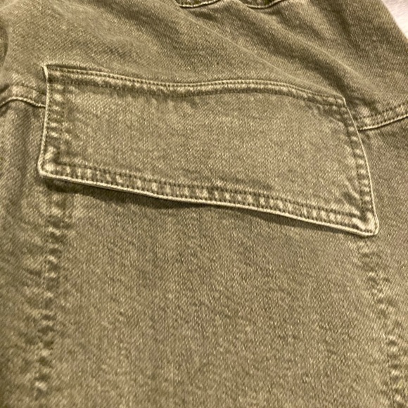 Free People Green Maxi Pencil Skirt Tie Front - Picture 6 of 7